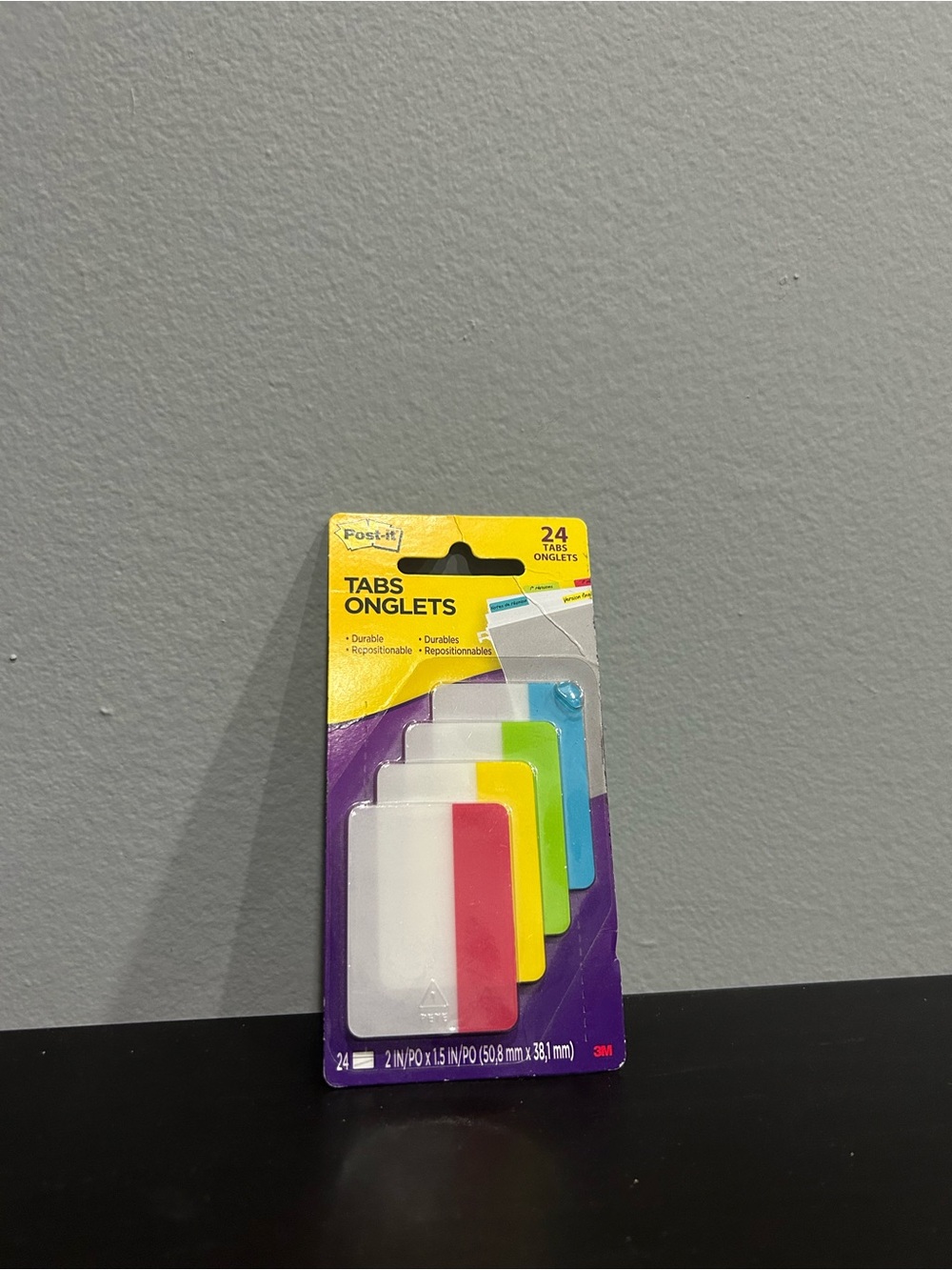 Post-It Colored Tabs - 24 pack new